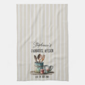 Aangepaste boerderij keuken all-over print theedoek (Verticaal)