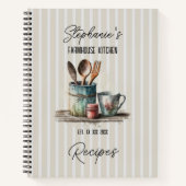 Aangepaste boerderij keuken recept notitieboek (Voorkant)