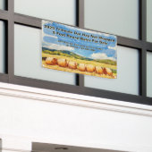 Aangepaste boerderij ronde baal hooi te koop spandoek (Buitenkant Gebouw)