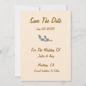 Aangepaste boerderij rustiek eenvoudig Sla de datu Kaart (Voorkant)