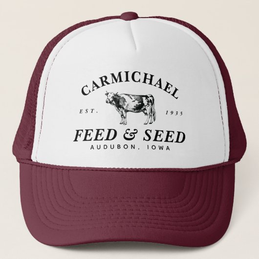 Aangepaste  Boerderij Stijl Feed Trucker Hat Pet (Voorkant)