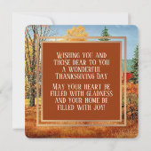 Aangepaste Boerderij Waterverf Happy Thanksgiving Feestdagenkaart (Achterkant)