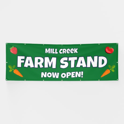 Aangepaste boerenkraam banner (Horizontaal)