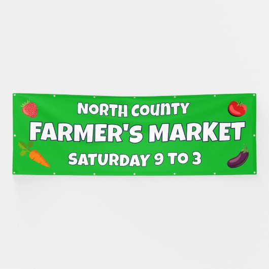 Aangepaste boerenmarkt banner (Horizontaal)