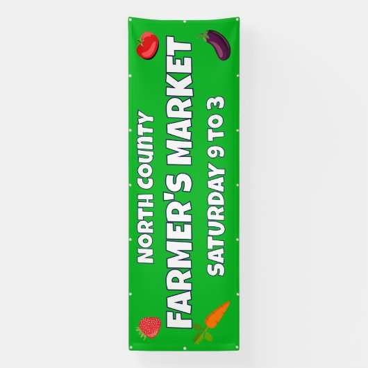 Aangepaste boerenmarkt banner (Verticaal)