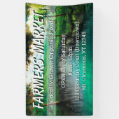 Aangepaste boerenmarkt Landschapsbanner Spandoek (Verticaal)