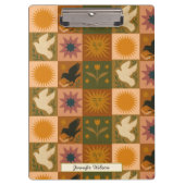 Aangepaste Boheemse Hemelse Patchwork Mystiek Klembord (Voorkant)