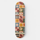 Aangepaste Boheemse Hemelse Patchwork Mystiek Persoonlijk Skateboard (Voorkant)