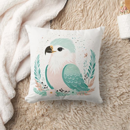 Aangepaste Boho Baby Eagle Kussen Pastel Groen (Deken)