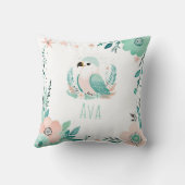 Aangepaste Boho Baby Eagle Kussen Pastel Groen (Achterkant)