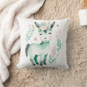 Aangepaste Boho Baby Ezelkussen Pastel Groen Kussen (Deken)