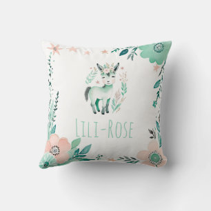 Aangepaste Boho Baby Ezelkussen Pastel Groen Kussen