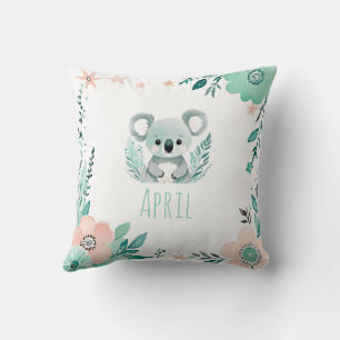 Aangepaste Boho Baby Koala Kussen Pastel Groen
