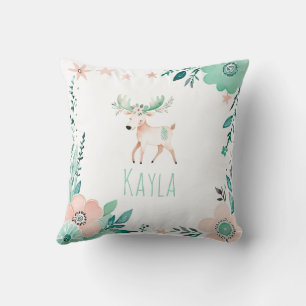 Aangepaste Boho Baby Moose Kussen Pastel Groen