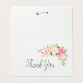 Aangepaste Boho Bedankt voor je creditcard Kaart (Buitenkant ongevouwen)