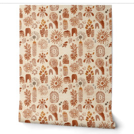 Aangepaste Boho Behang | Accent Muur Behang 