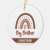 Aangepaste Boho Big Brother Rainbow Matching Sibli Keramisch Ornament (Links)