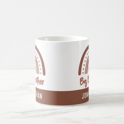 Aangepaste Boho Big Brother Rainbow Matching Sibli Koffiemok (Center)