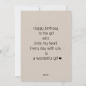 Aangepaste Boho Boog Verjaardag Twee Foto Vakantie Feestdagenkaart (Achterkant)