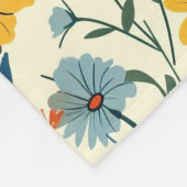 Aangepaste Boho Botanische Bloementuin Fleece Deke (Hoek)