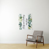 Aangepaste Boho Fall Wedding Receptie Photo Booth Wandkleed (In situ)