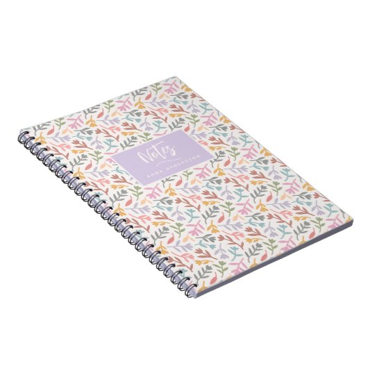 Aangepaste Boho Floral Notitieboek (Rechterzijde)