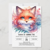 Aangepaste Boho Fox Verjaardag Kaart (Voorkant)