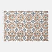 Aangepaste Boho Herfst geometrische bloem Deurmat (Voorkant)