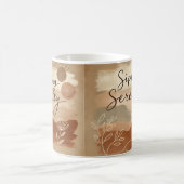 Aangepaste Boho Keramische Mok | Unieke Natuur-geï (Center)