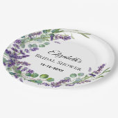 Aangepaste Boho Lavendel Eucalyptus Bruiloftsborre Papieren Bordje (Gekanteld)