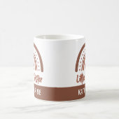 Aangepaste boho Little Sister Rainbow Matching Koffiemok (Center)