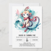 Aangepaste Boho Monkey Verjaardag Kaart (Voorkant)