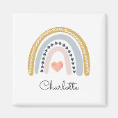 Aangepaste Boho Rainbow-Waterverf Magneet (Voorkant)