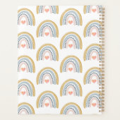 Aangepaste Boho Rainbow-Waterverf Planner (Achterkant)