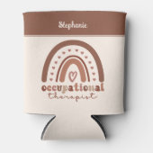 Aangepaste Boho Regenboog OT Ergotherapeut Blikjeskoeler (Voorkant)