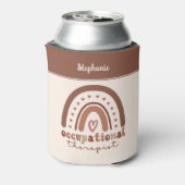 Aangepaste Boho Regenboog OT Ergotherapeut Blikjeskoeler (Blikje Achterkant)