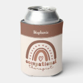 Aangepaste Boho-regenboog tegen beroepsmatige ther Blikjeskoeler (Blikje Voorkant)