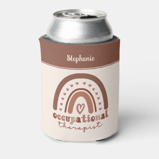 Aangepaste Boho-regenboog tegen beroepsmatige ther Blikjeskoeler (Blikje Achterkant)