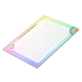 Aangepaste Boho-regenboognotebooks Notitieblok (Schuin)