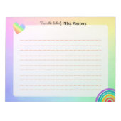 Aangepaste Boho-regenboognotebooks Notitieblok (Voorkant)