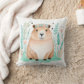 Aangepaste Boho Schattige Capybara Kussen Pastel G (Deken)