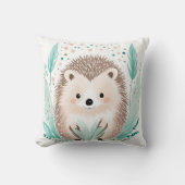 Aangepaste Boho Schattige Egel Kussen Pastel Groen (Voorkant)