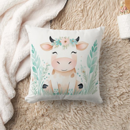 Aangepaste Boho Schattige Kalf Kussen Pastelgroen (Deken)