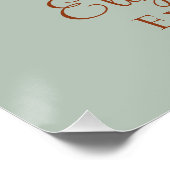 Aangepaste Boho Terracotta Bloemige Salie Thee Fee Perfect Poster (Hoek)