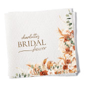 Aangepaste Boho Terracotta en Tequila Vrijgezellen Servet