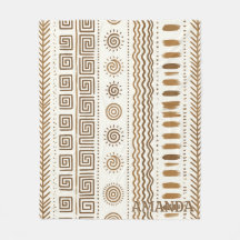Aangepaste Boho Tribale Folk Art Geometrische Brui
