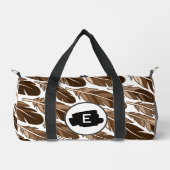 Aangepaste Boho Veer Monogram Kleine Duffel Tas (Voorkant)