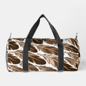 Aangepaste Boho Veer Monogram Kleine Duffel Tas (Achterkant)