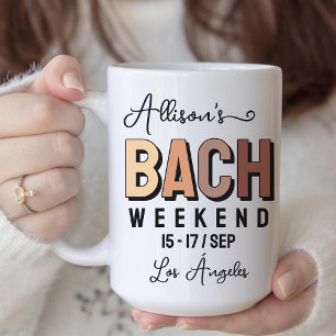 Aangepaste Boho vrijgezellenfeest mok voor bruidsq