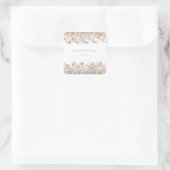 Aangepaste Boho-wildbloemenstickers voor evenement Vierkante Sticker (Tas)
